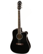 Aria AWN-15CE Semi Acoustic Guitar, Black