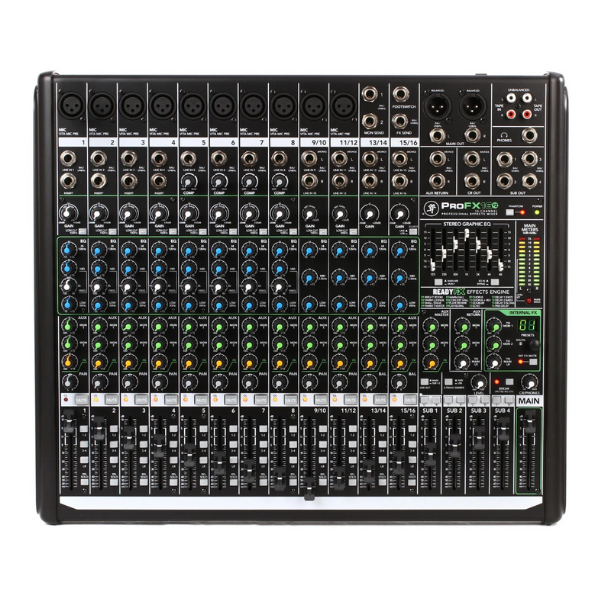 MACKIE ProFX16v3 16-Channel Professional Analog Mixer with USB