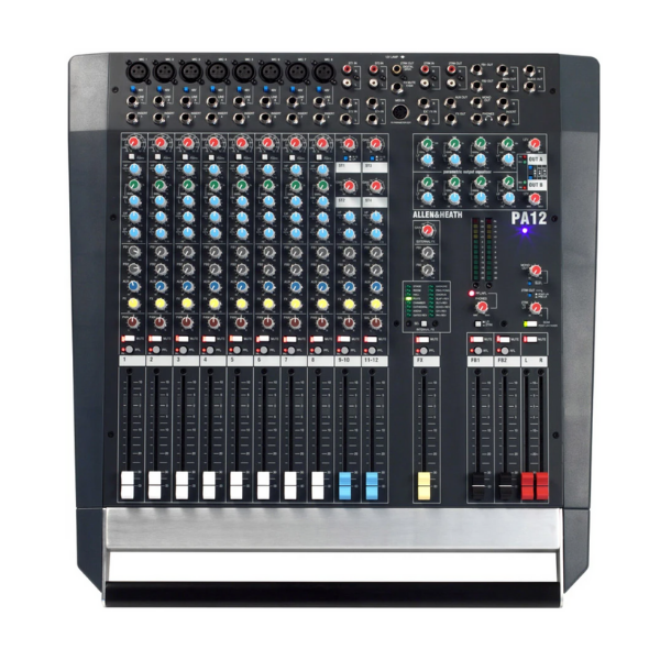 Allen & Heath PA12-CP - 12-Channel Powered Mixer with Digital Effects (1,000 Watts)